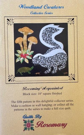 Woodland Creatures Block Kit - Becoming Acquainted Skunk