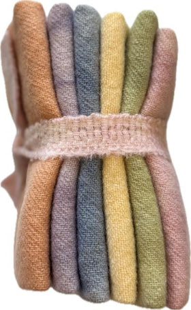 WoolyLady Pastel 6 Piece Hand Dyed Wool Bundle