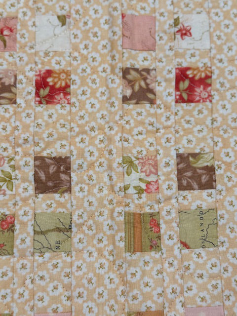 Yellow Squares Finished Quilt or Table Topper