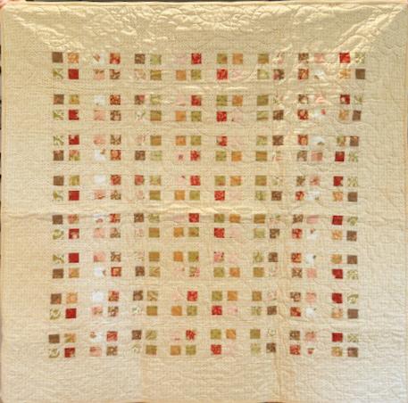 Yellow Squares Finished Quilt or Table Topper