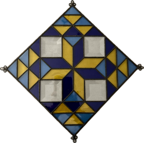 Yellow and Blue Stained Glass
