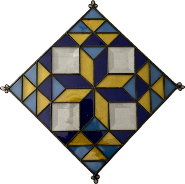 Yellow and Blue Stained Glass
