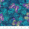Shimmer Paradise Butterflies Blue Metallic 25243M-46