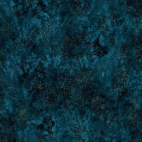 Autumn Is In The Air Navy Texture with Gold Metallic T4856-19G
