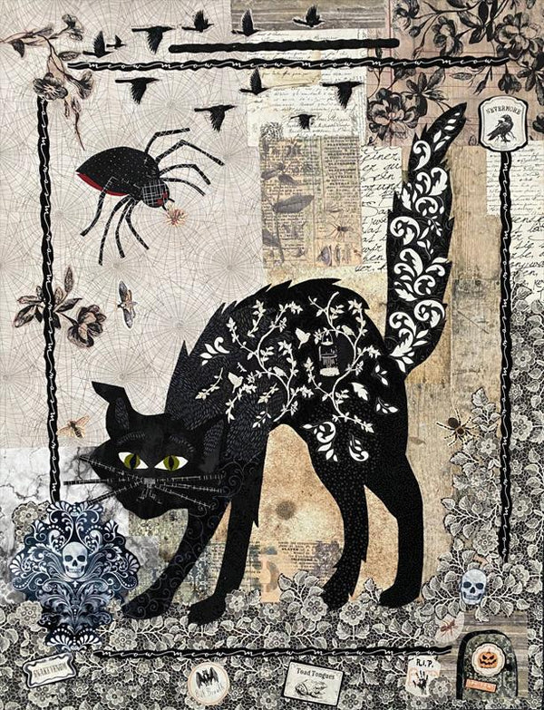 Black Cat Limited Edition Fabric Kit - Quilting by the Bay