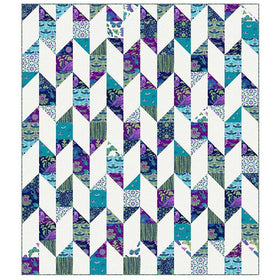 Board and Batten QUEEN Quilt Kit featuring Water's Edge