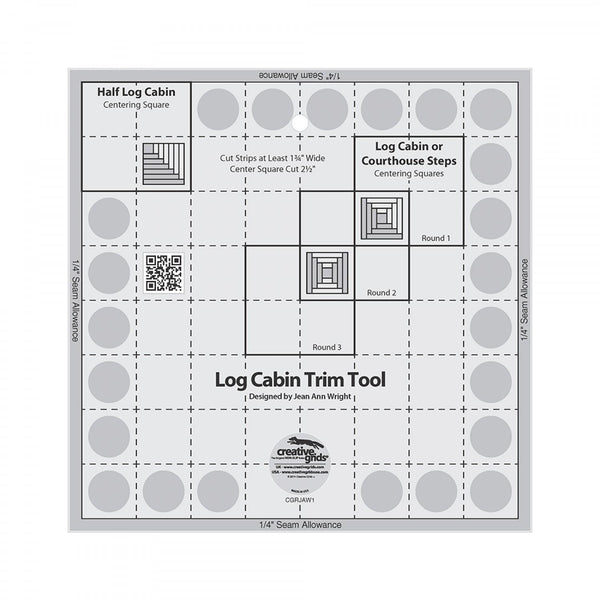 CGR Log Cabin Trim Tool 8 x 8 CGRJAW1 - Quilting by the Bay