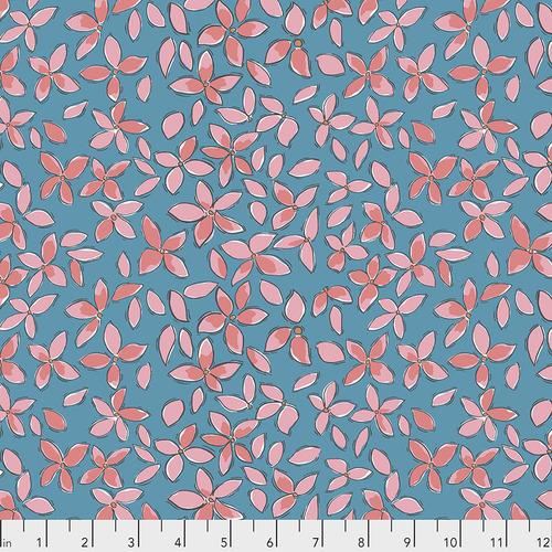 Color Fusion Blue Pointed Petal PWLH021-BLUE - Quilting by the Bay