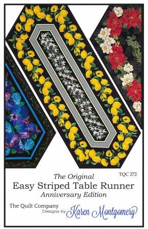 Easy Striped Table Runner - Quilting by the Bay