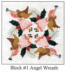 Baltimore Christmas Angel Wreath Block #1 Kit