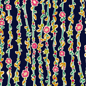 Butterfly Dance Navy Vine of F