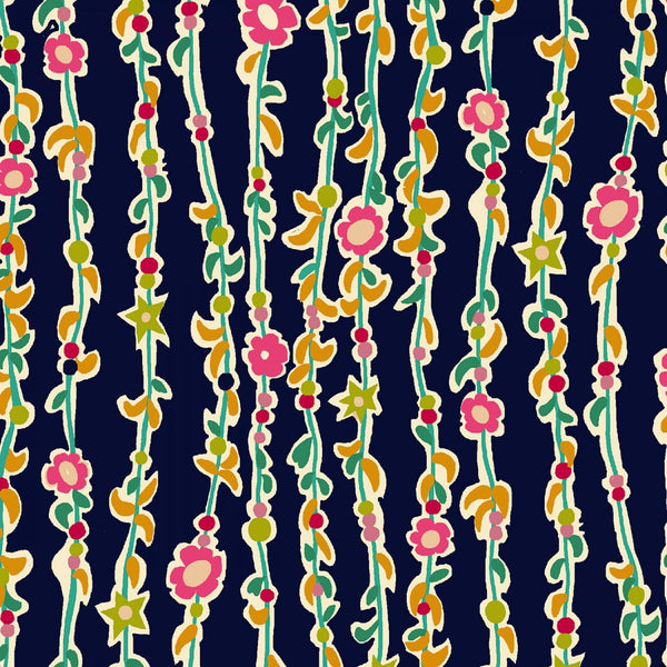 Butterfly Dance Navy Vine of F