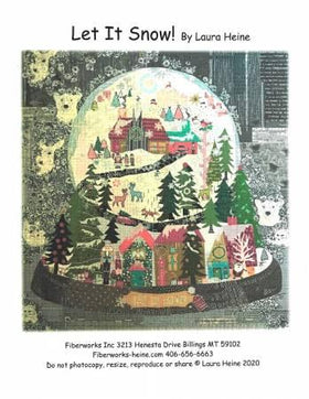 Let It Snow Collage Pattern by Laura Heine