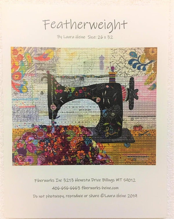 Featherweight Collage Pattern by Laura Heine - Quilting by the Bay