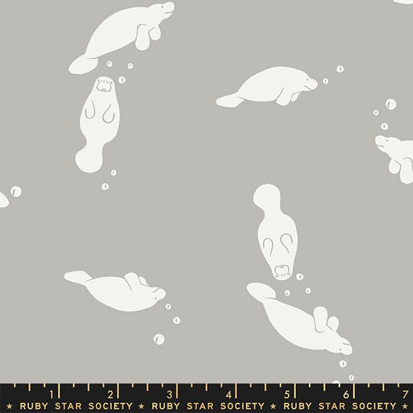 Florida Steel Grey Manatees RS2027 15 - Quilting by the Bay