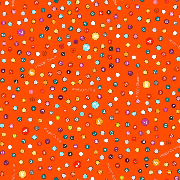 Happy Chance Orange Selvdge Dots 52697-12
