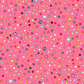 Happy Chance Pink Selvedge Dots 52697-10
