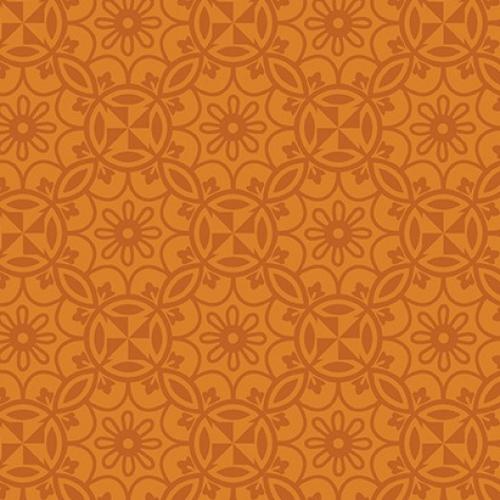Home Grown Orange Medallion 6805-22 - Quilting by the Bay
