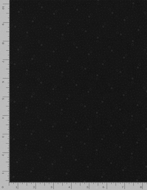 Hue Basics Black Dot Texture HUE-C1717 BLACK - Quilting by the Bay