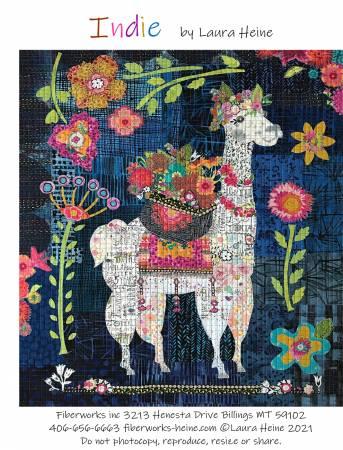 Indie...The Llama Collage Pattern by Laura Heine - Quilting by the Bay