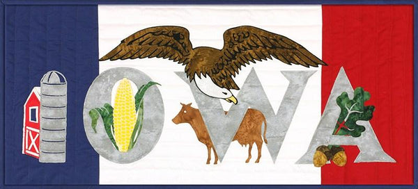 Iowa State Pride Laser Cut Banner Kit - Quilting by the Bay