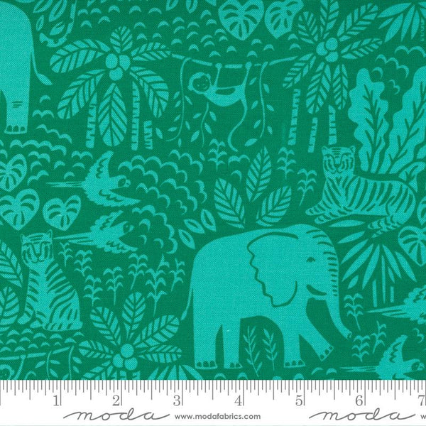 Jungle Paradise Monstera Jungle Scene 20785 21 - Quilting by the Bay