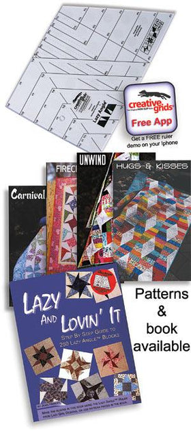 Creative Grids Lazy Angle Ruler designed by Joan Hawley