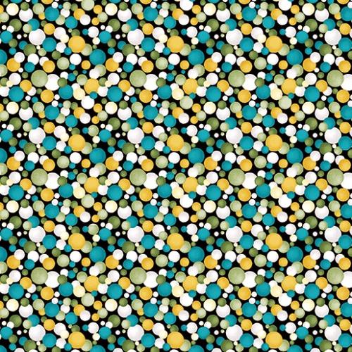 Lilyanne Teal/Yellow Watercolor Circles 626-83 - Quilting by the Bay