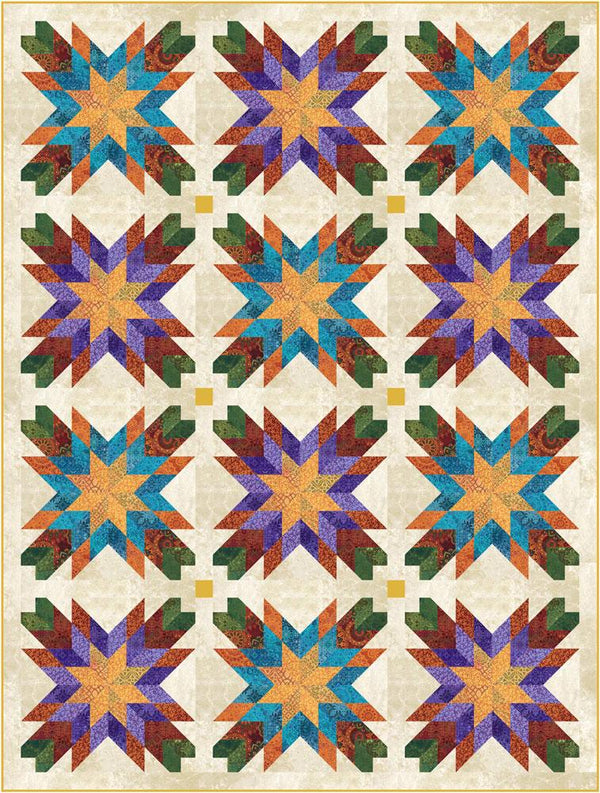 Moroccan Star Light Twin Quilt Kit