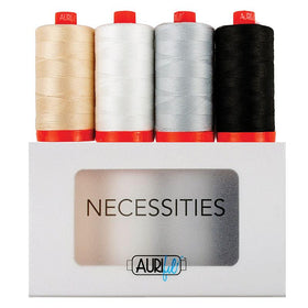 Necessities Thread Set Aurifil 4 Large Spools 2000, 2021, 2600, 2692
