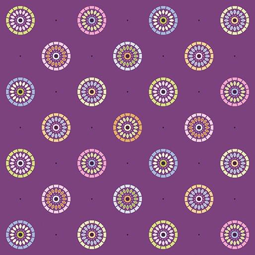 Nightingale Plum Sunrise Floral 1828-36 - Quilting by the Bay