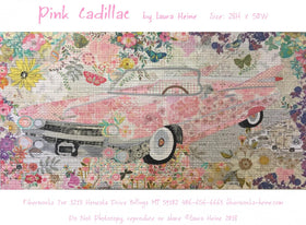 Pink Cadillac Pattern by Laura Heine