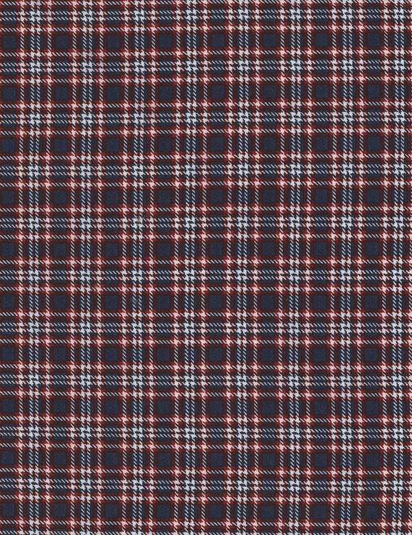 Plaid Navy Small Plaid C5569-Navy - Quilting by the Bay