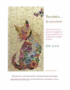 Purrfect Collage Pattern by Laura Heine