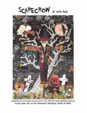 Scarecrow Collage Pattern by Laura Heine