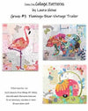 Teeny Tiny Collage Pattern Group 3 Flamingo, Bear and Vintage Trailer - Quilting by the Bay
