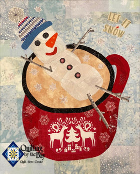 Teeny Tiny Snowman Fabric Kit -- Red Colorway