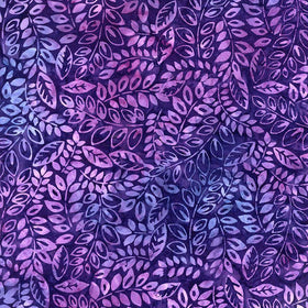 Tonga Brightside Velvet Vine Leaves Batik - B2708 Velvet