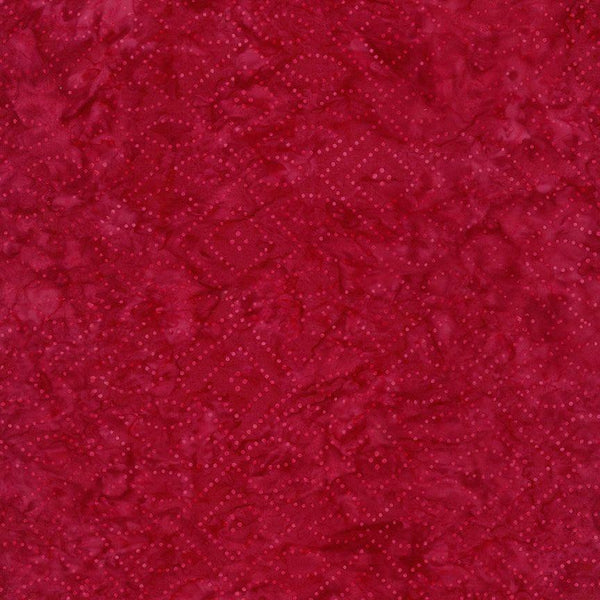 Tonga Liberty Red Geo Dots Batik - B2539 Red