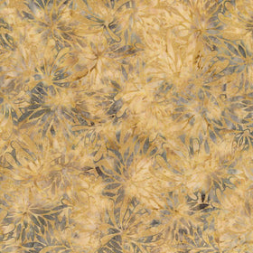 Tonga Moonlit Pine Stamped Flowers Batik - B3082 Pine