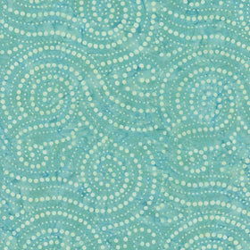 Tonga Surfside Shore Dotted Spirals Batik - B1202 Shore