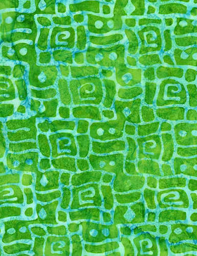 Tonga Tropical Lime Funy Pattern TONGA-B1039 LIME