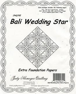 Bali Wedding Star Extra Papers - Quilting by the Bay
